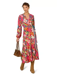 Rayon Printed Midi Dress