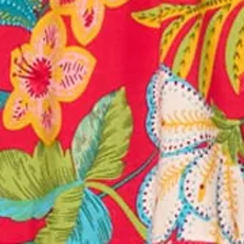 Short Printed Rayon Dress