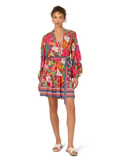 Short Printed Rayon Dress