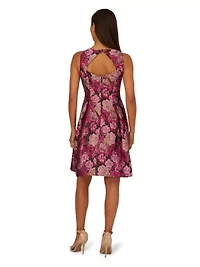 Jacquard Envelope Short Dress