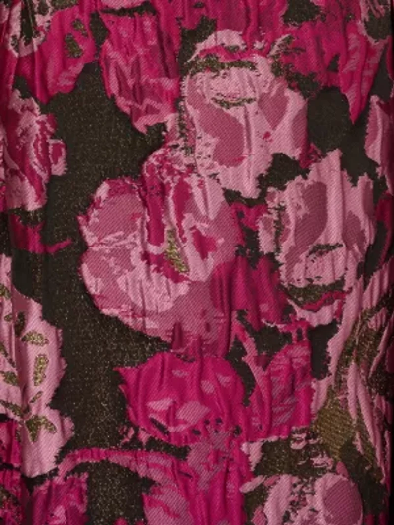 Jacquard Envelope Short Dress