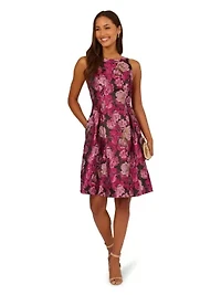 Jacquard Envelope Short Dress