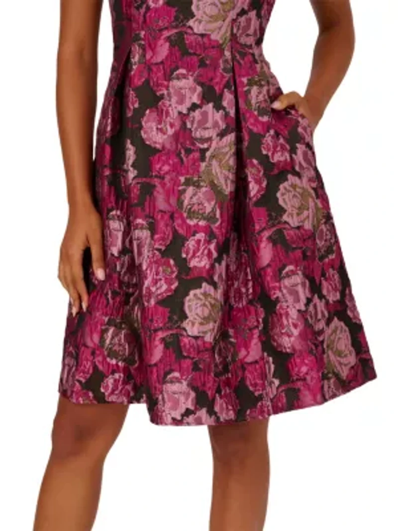 Jacquard Envelope Short Dress
