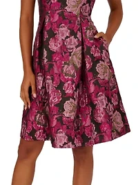 Jacquard Envelope Short Dress