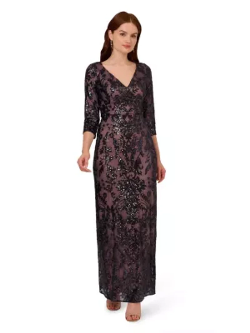 Beaded Long Dress