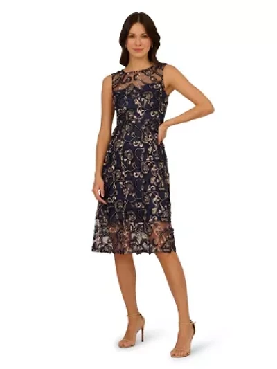 Embroidered Midi Dress