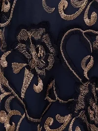 Embroidered Midi Dress