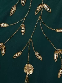 Bead Mesh Long Dress
