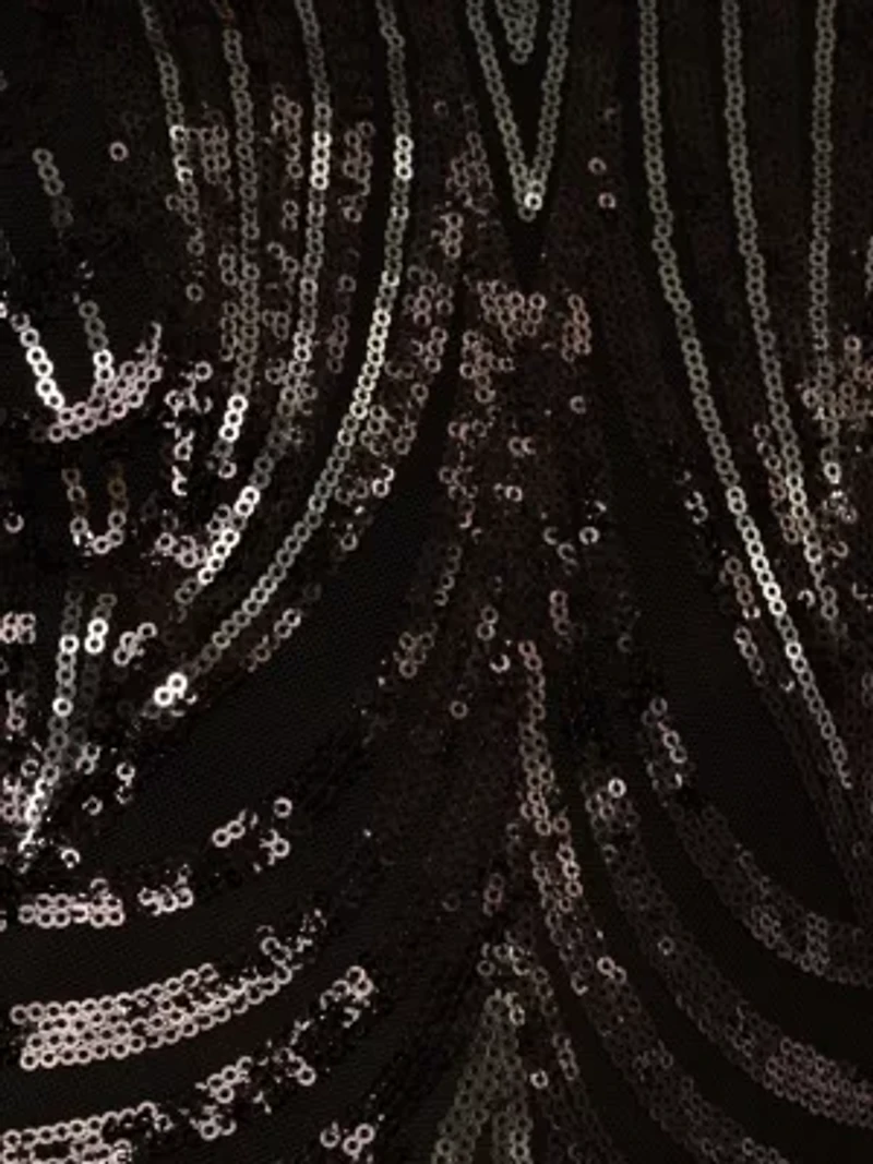 Sequin Halter Gown
