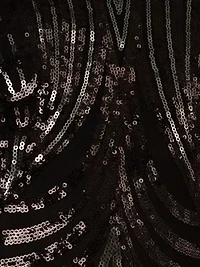Sequin Halter Gown