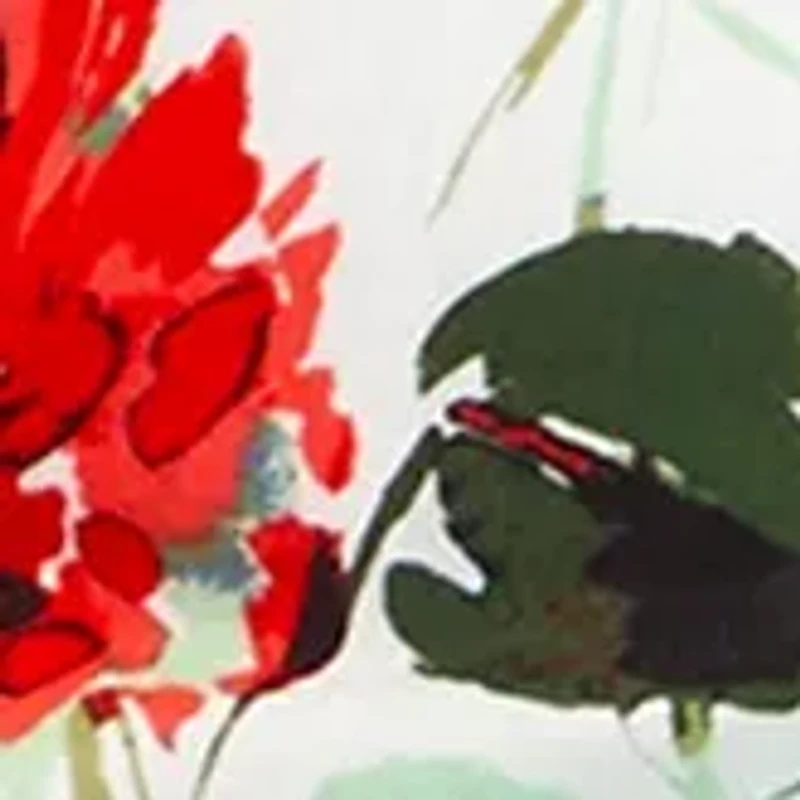 Plus Linen Halter Neck Floral Dress