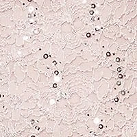 Women's Tea-Length Mock Dress with Sequin Lace Bodice & Chiffon Skirt