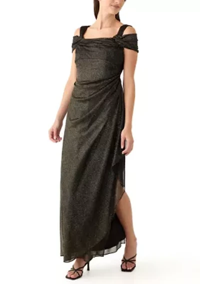 Women's Long Cold Shoulder Dress