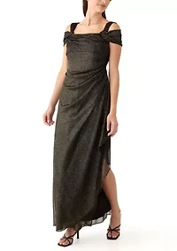 Women's Long Cold Shoulder Dress