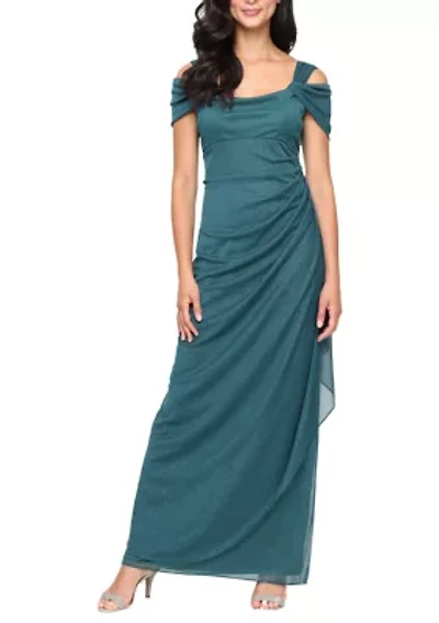 Women's Long Cold Shoulder Dress