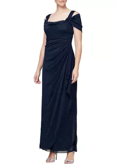 Women's Long Cold Shoulder Dress