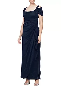 Women's Long Cold Shoulder Dress