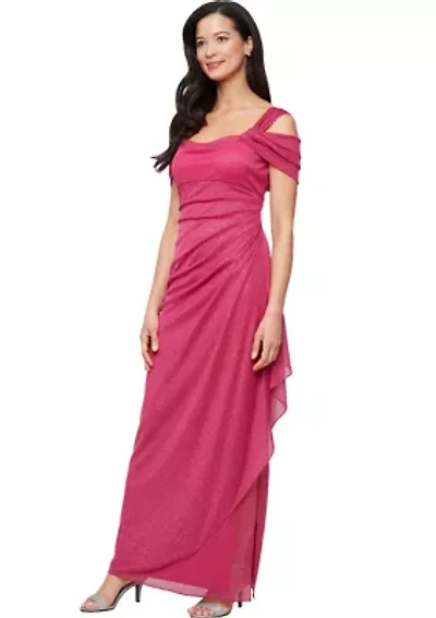 Women's Long Cold Shoulder Dress
