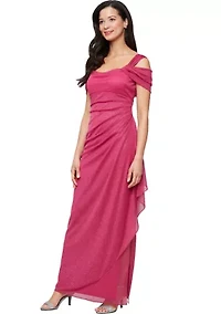 Women's Long Cold Shoulder Dress