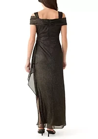 Women's Long Cold Shoulder Dress