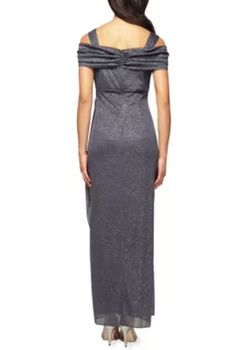 Women's Long Cold Shoulder Dress