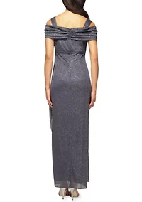 Women's Long Cold Shoulder Dress