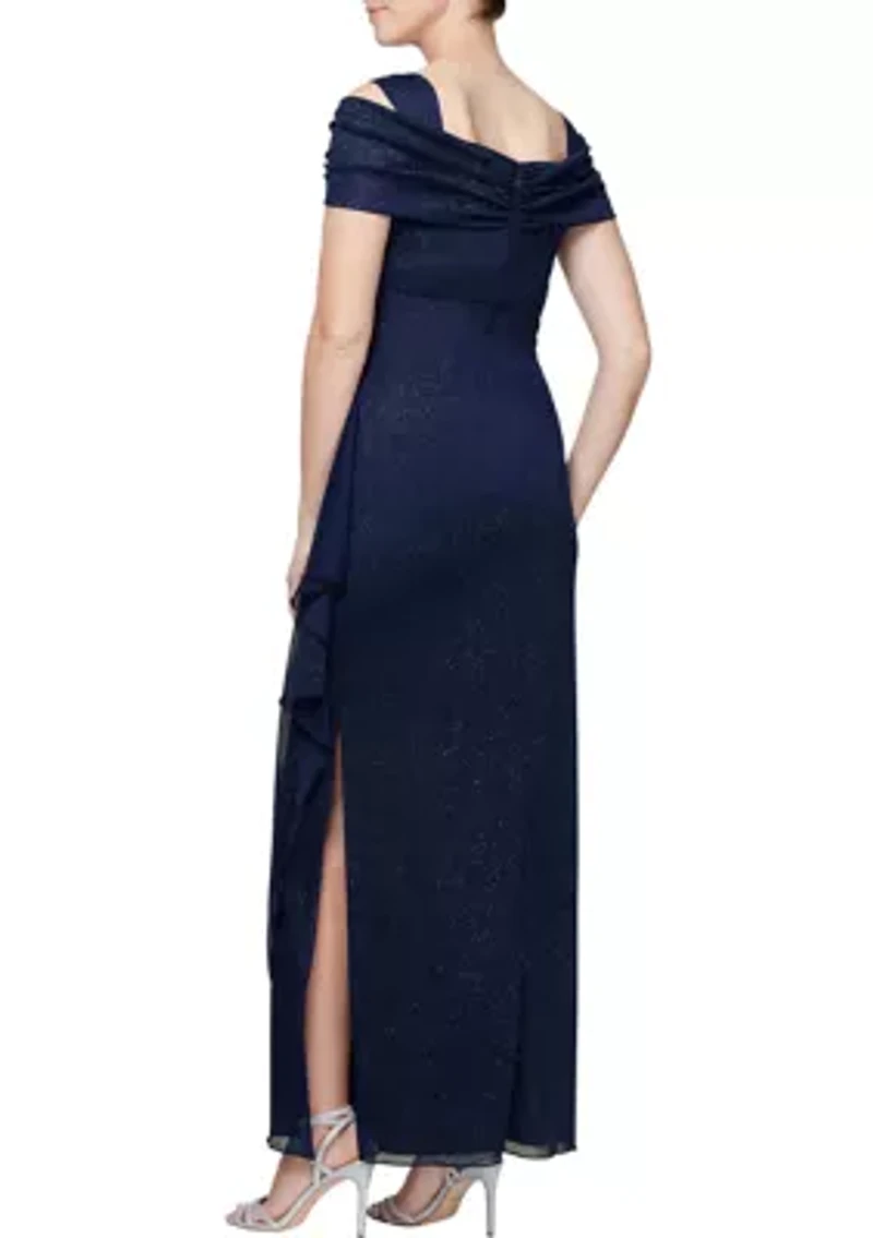 Women's Long Cold Shoulder Dress