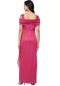 Women's Long Cold Shoulder Dress