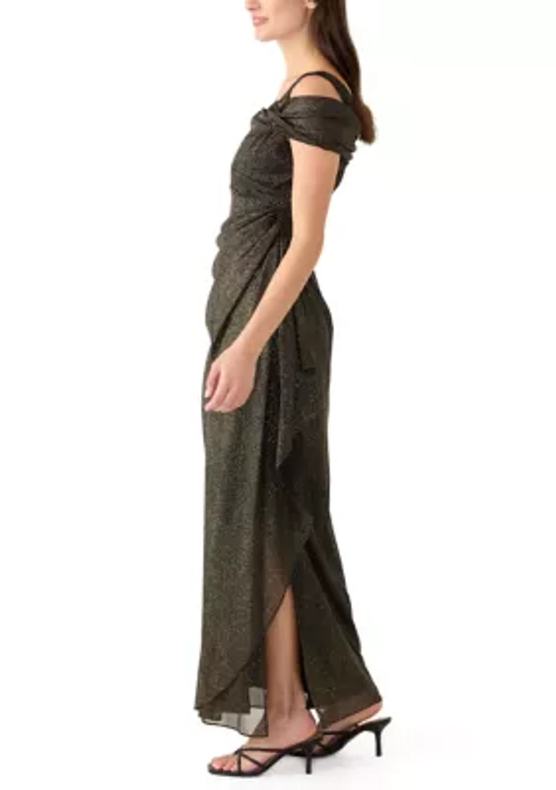 Women's Long Cold Shoulder Dress