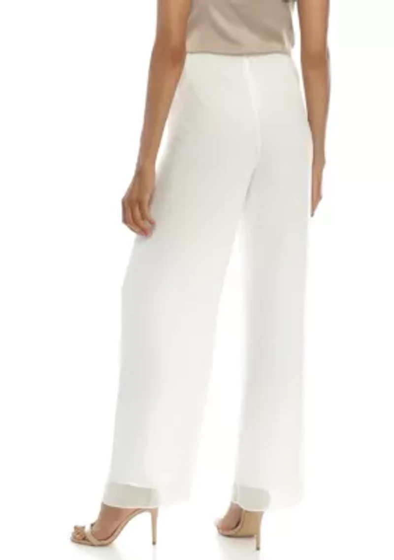 Silky Chiffon Pants