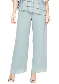 Women's Straight Leg Chiffon Pants
