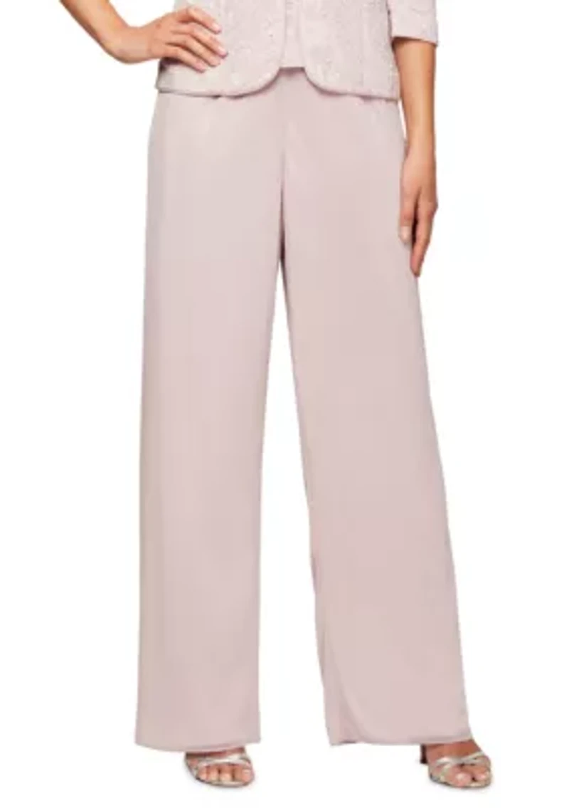Women's Straight Leg Chiffon Pants