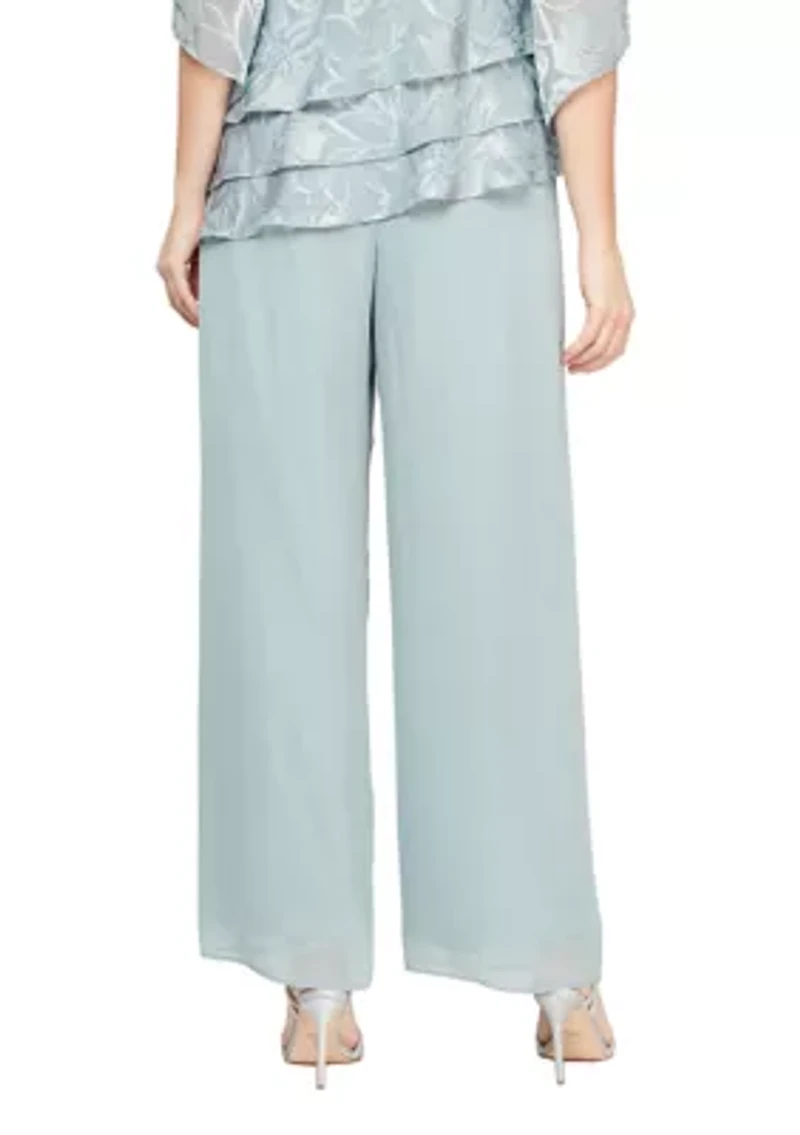Women's Straight Leg Chiffon Pants