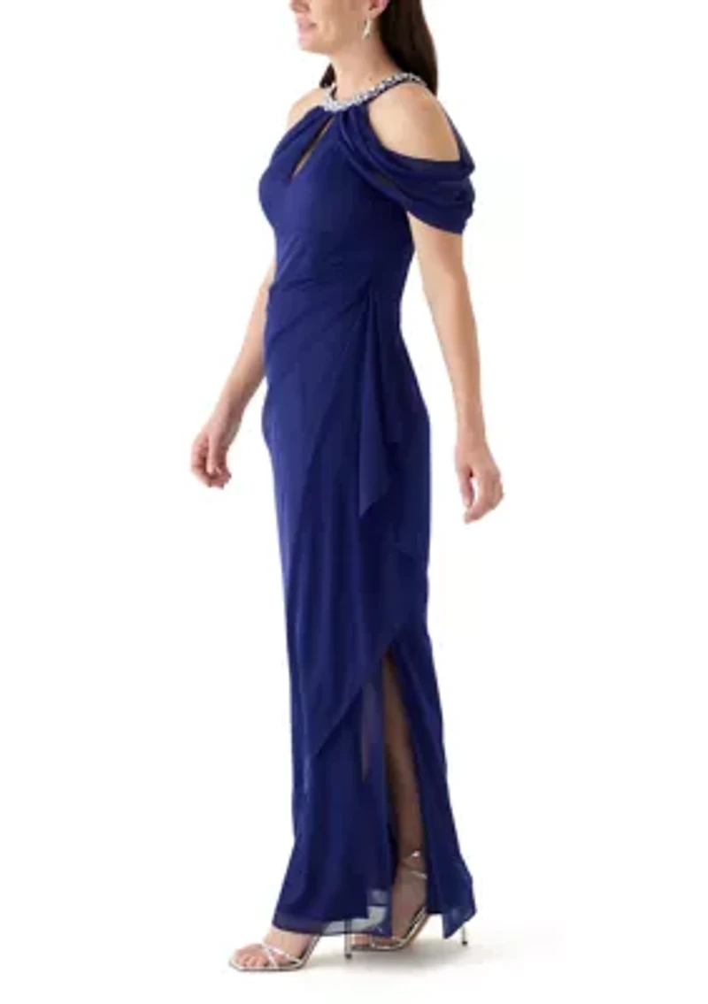Women's Halter Neck Gown