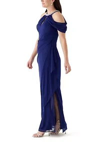 Women's Halter Neck Gown