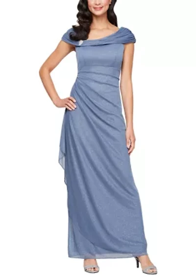 Women's Sleeveless Asymmetrical Neck Dress