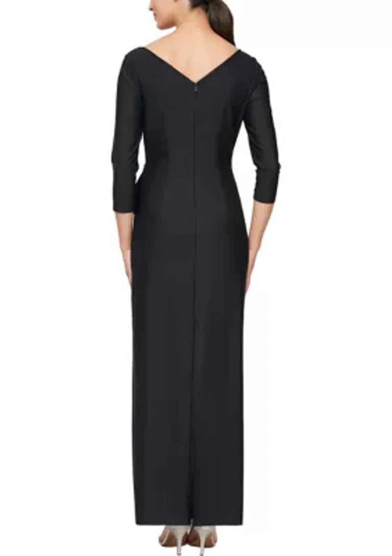 Women's 3/4 Sleeve Sheath Dress