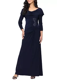 Women's Long Matte Jersey Dress