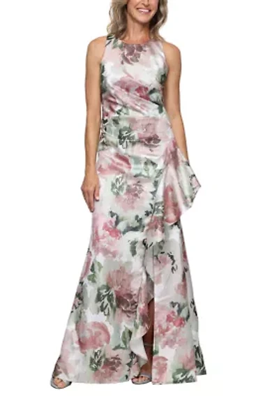 Women's Floral Shimmer Gown