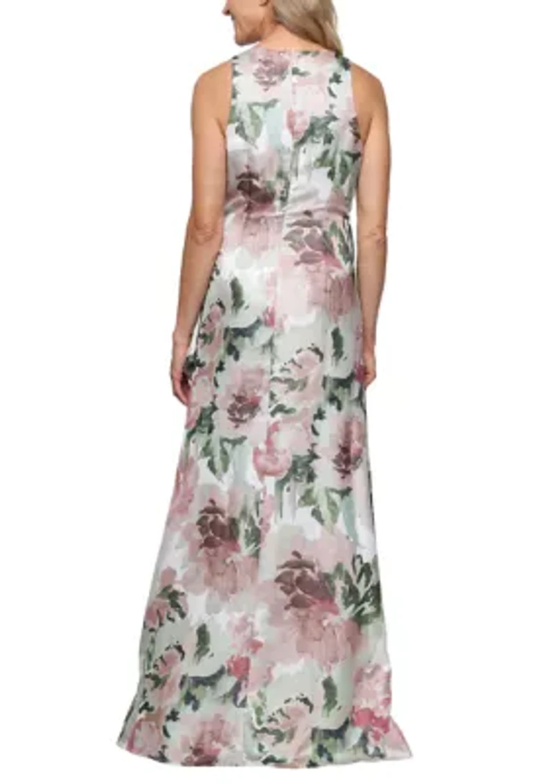 Women's Floral Shimmer Gown