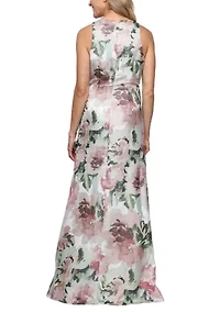 Women's Floral Shimmer Gown