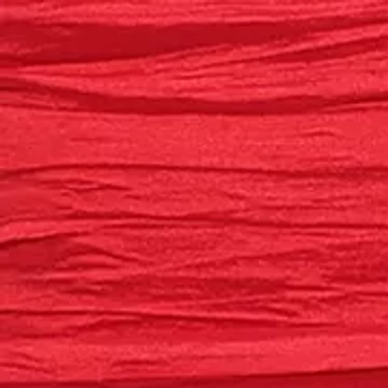 Women's Short One Shoulder Crinkle Stretch Taffeta Dress