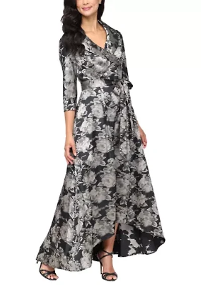 Women's Long Printed Jacquard Shirt Dress