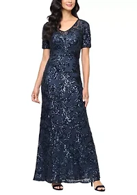 Women's Power Mesh Sequin Dress