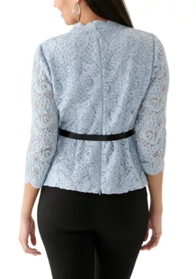 Women's Lace Bow Top