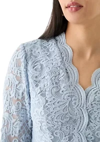 Women's Lace Bow Top