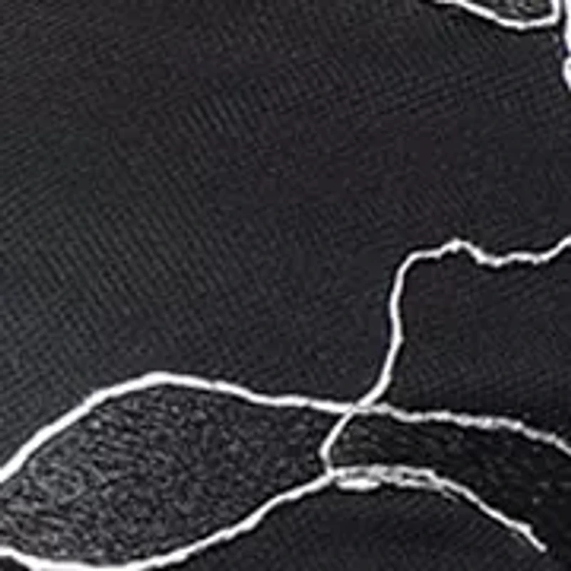 Women's 3/4 Sleeve Embroidered Blouse with Illusion Neckline