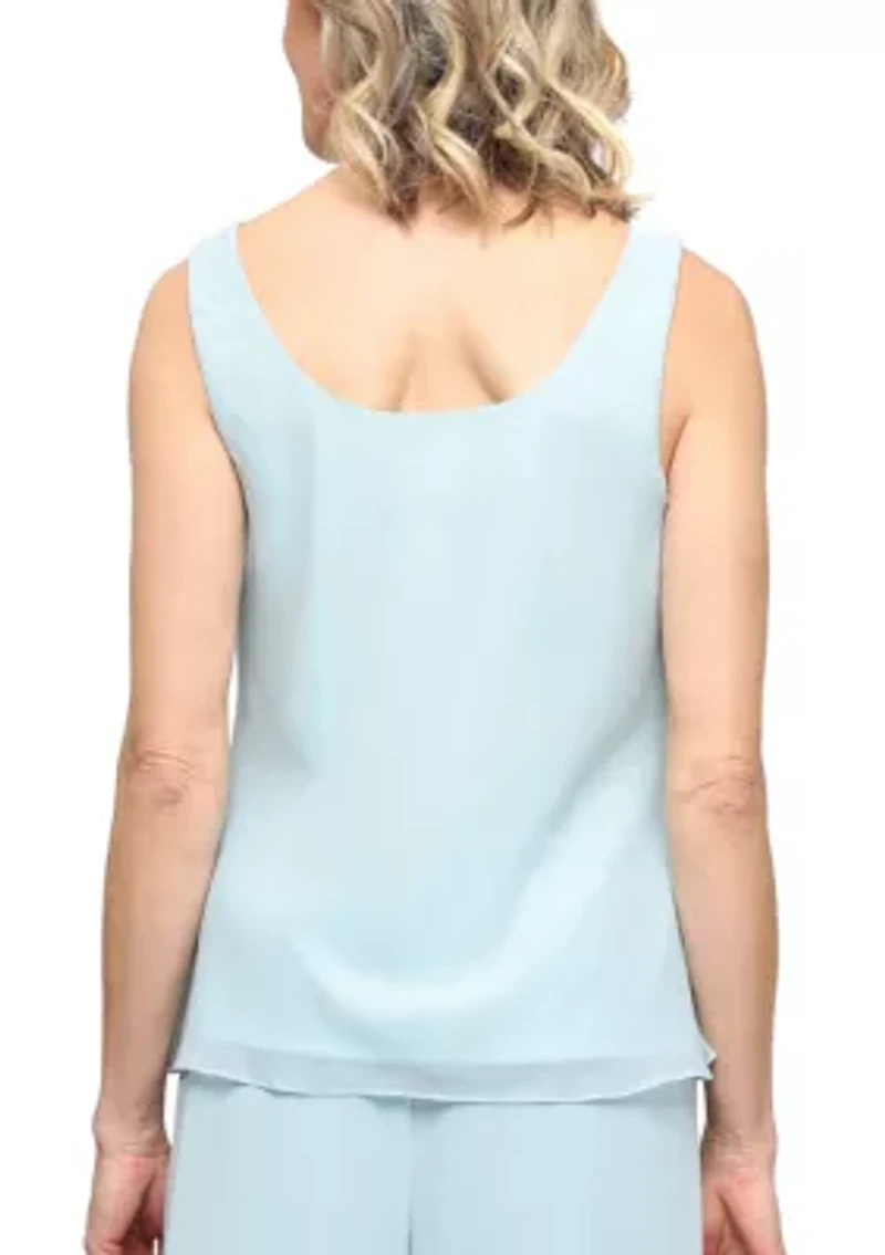 Women's Embroidered Chiffon Blouse