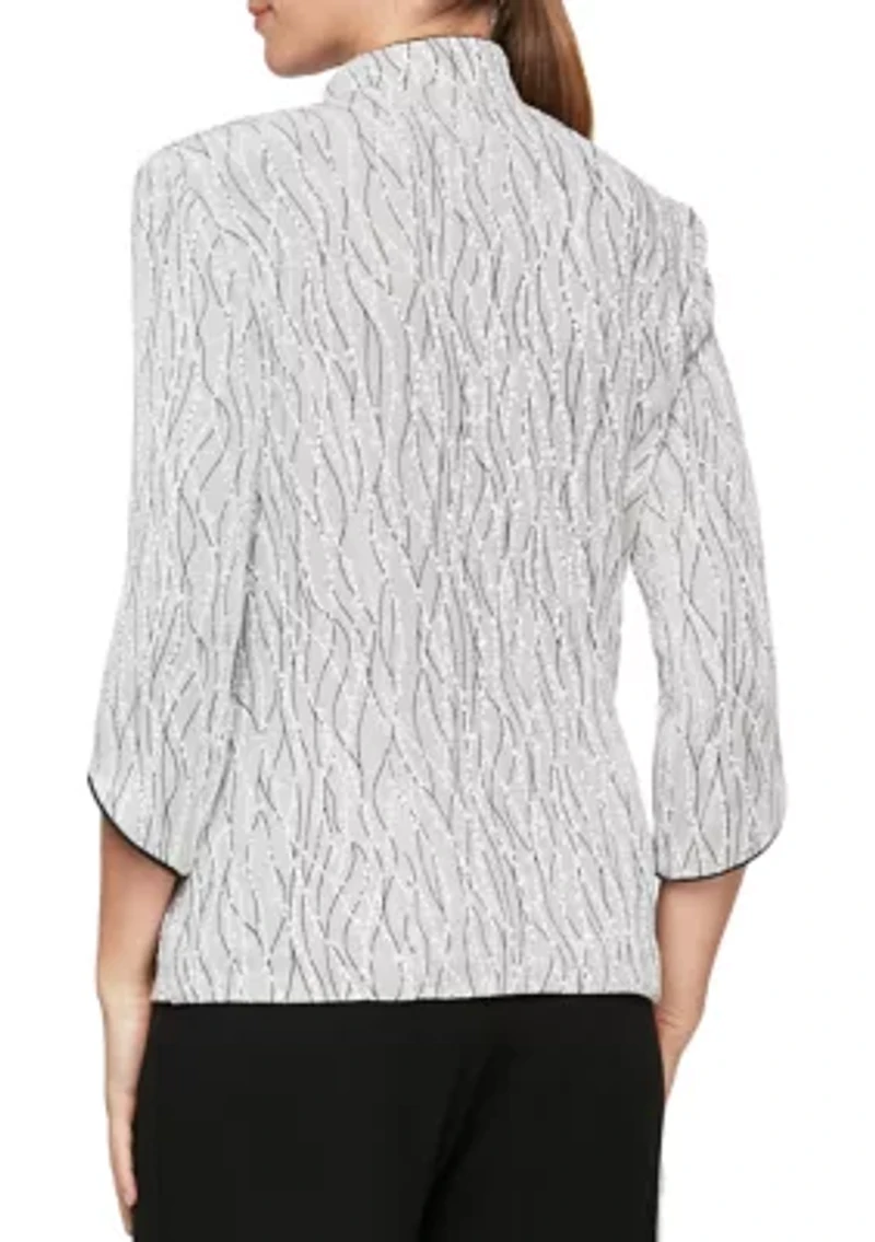 Printed Mandarin Neck Twinset