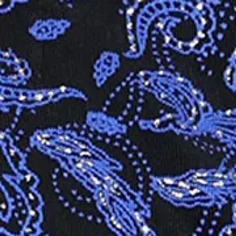 Women's Printed Glitter Knit Twinset Top